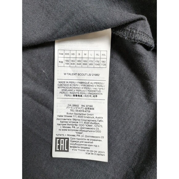 Burton Shirt Top Womens Size XS Long Sleeve Graphic Print Car Roses - Picture 6 of 8